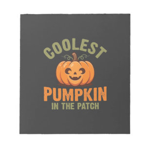 Bloc-note Citrouille la plus cool du patch Design Halloween