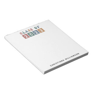 Bloc-note Classe Retro Personnalisée de 2023 Graduation Cute