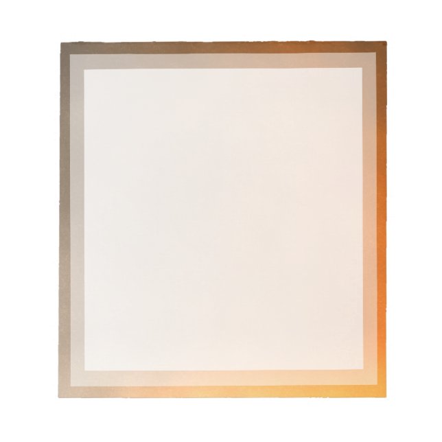 Bloc-note Classic Plain Orange Sunset Boarder Cadre photo (Devant)