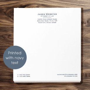 Bloc-note Classique Avocat de droit naval