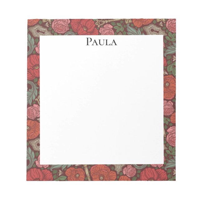 Bloc-note Clé de serrure ancienne victorienne Steampunk avec (Devant)