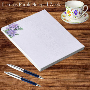 Bloc-note Clematis violet