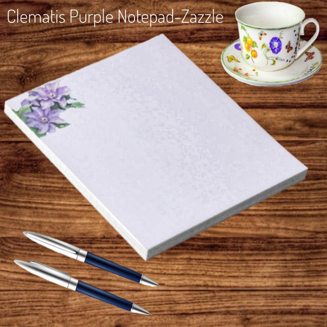 Bloc-note Clematis violet (Créateur téléchargé)
