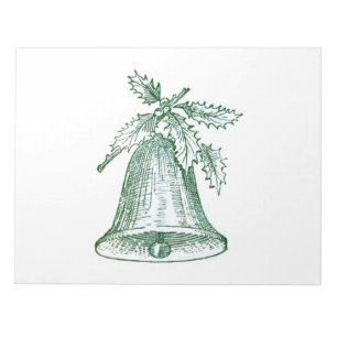Bloc-note Cloche de Noël avec Holly