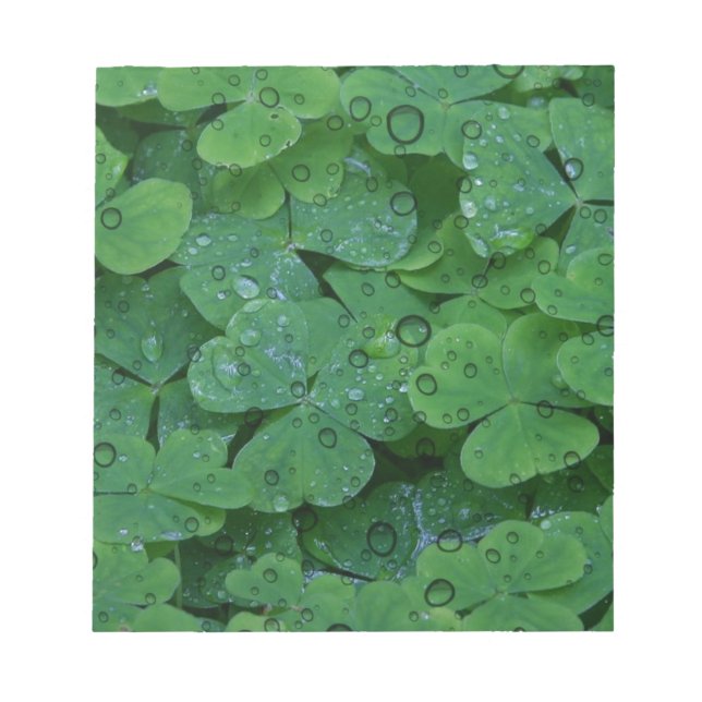 Bloc-note Clover vert irlandais (Devant)