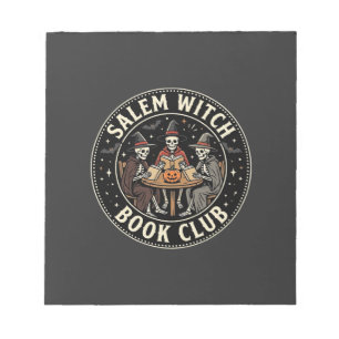 Bloc-note Club de lecture de sorcières de Salem Halloween De