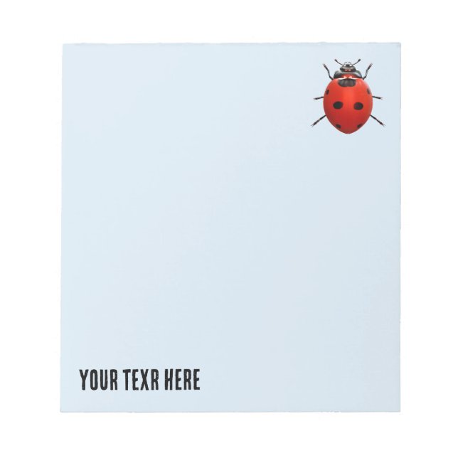 Bloc-note Coccinelle Chanceuse (Devant)