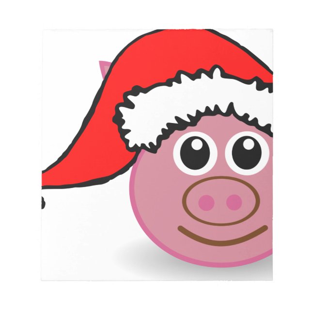 Bloc-note cochon de noël (Devant)