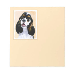 Bloc-note Cocker Spaniel (Parti) Peinture - Art Chien origin