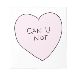 Bloc-note Coeur Sassy : Ne peut-on pas