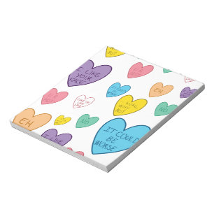 Bloc-note Coeurs de bonbons