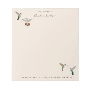 Bloc-note Colibris de Californie