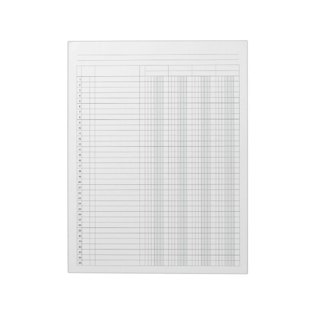Bloc-note Colonne Comptabilité 4 (Tourné)