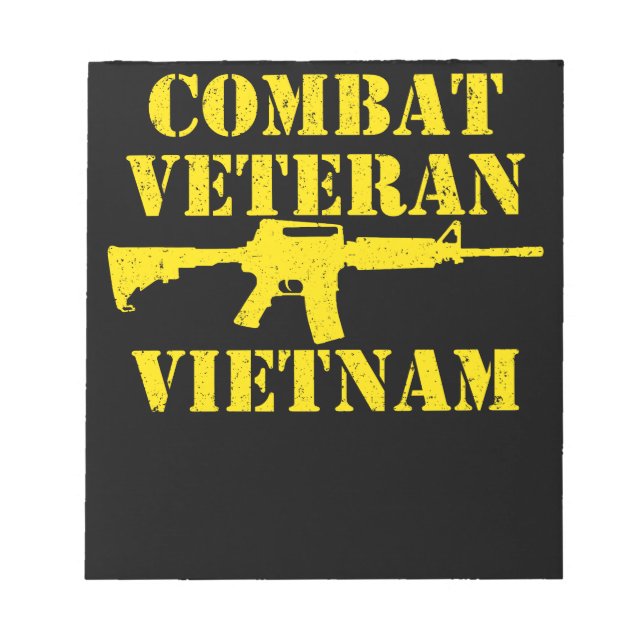 Bloc-note Combat vétéran Vietnam Fiers militaires (Devant)