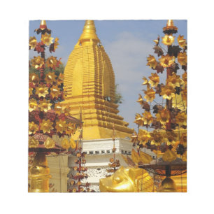 Bloc-note complexe de la pagode Shwe Zigon à Bagan (Pagan),