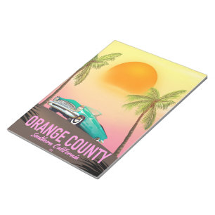 Bloc-note comté d'orange Californie États-Unis