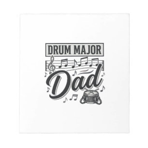 Bloc-note Conception de chemise de musique vintage Drum Majo