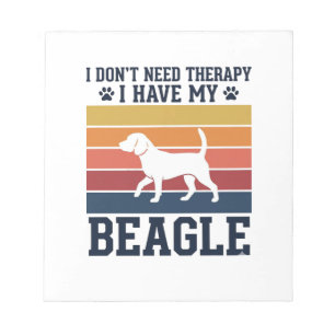 Bloc-note Conception de chemise de thérapie pour chien Beagl