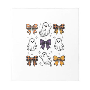Bloc-note Conception de chemise fantômes et noeuds Halloween