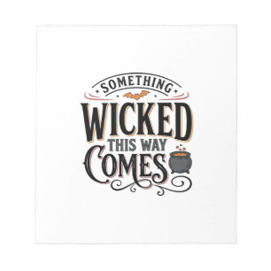 Bloc-note Conception de chemise Halloween Vintage Something 