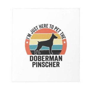 Bloc-note Conception de chemise pour amateur de chien Doberm