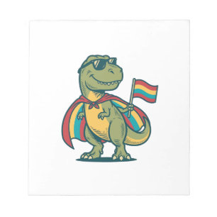 Bloc-note Conception de chemise vectorielle de dinosaure de 