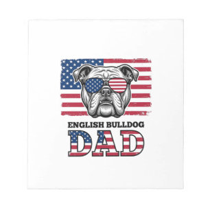 Bloc-note Conception de chemise vintage patriotique papa bou