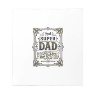 Bloc-note Conception de chemise Vintage Super Papa Meilleur 