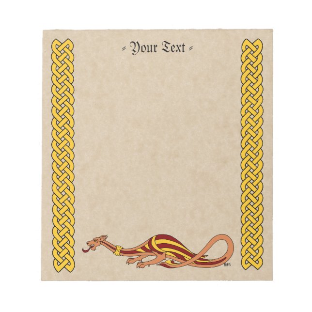 Bloc-note Conception de dragon médiéval 2015 (Devant)