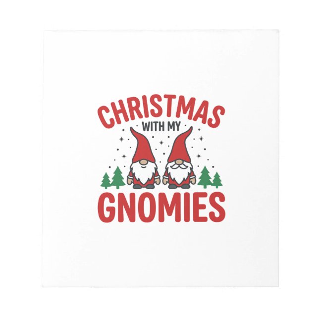 Bloc-note Conception de gnome de vacances de Gnomies de Noël (Devant)