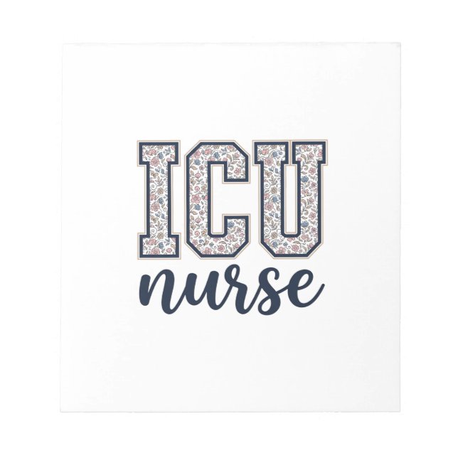 Bloc-note Conception de maillot universitaire floral d'infir (Devant)