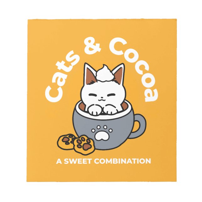 Bloc-note Conception de Mug de vacances avec Cosy Cat et Paw (Devant)