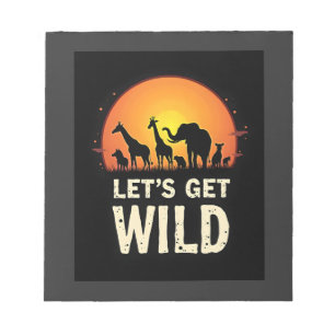 Bloc-note Conception de safari cool pour hommes femmes enfan