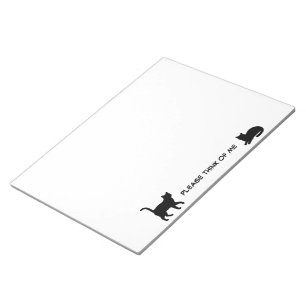 Bloc-note Conception de silhouettes d'animaux mignons - Chat