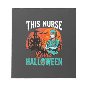 Bloc-note Conception de soins infirmiers Halloween épouvanta