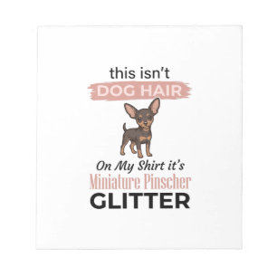 Bloc-note Conception de T-shirt de chien drôle à paillettes