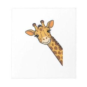 Bloc-note Conception de T-shirt de girafe furtive de gravure