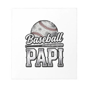 Bloc-note Conception de T-shirt de papa de baseball vintage