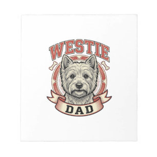 Bloc-note Conception de t-shirt pour papa amateur de chien W