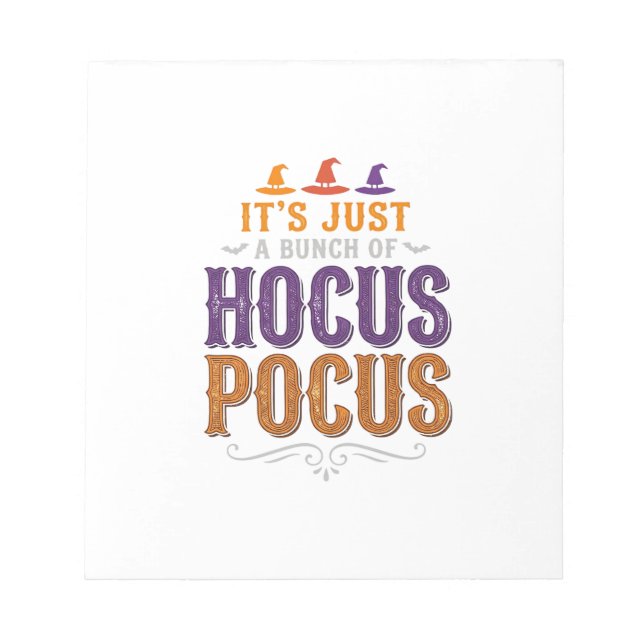 Bloc-note Conception de typographie Halloween Hocus Pocus vi (Devant)
