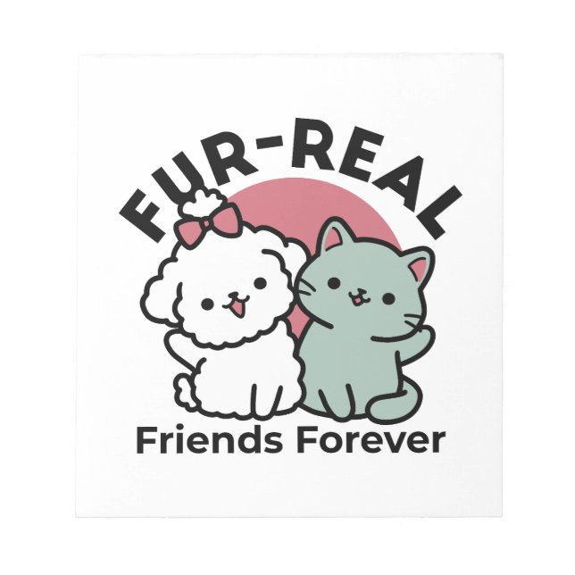 Bloc-note Conception "Fur-Real Friends Forever" (Devant)