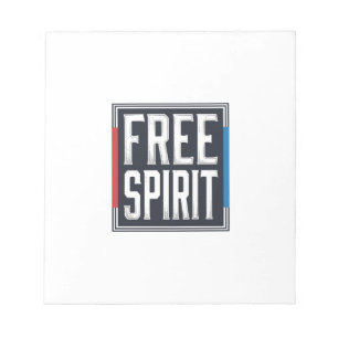 Bloc-note Conception Graphique Boîte Esprit Libre Patriotiqu