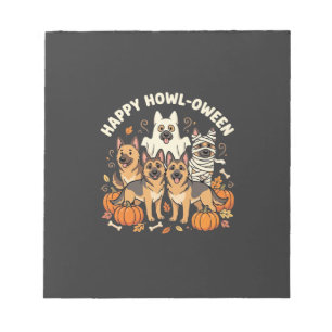 Bloc-note Conception Howl-Oween Halloween Fantôme Berger All