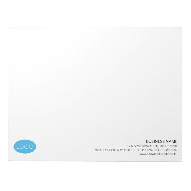 Bloc-note Conception personnalisée simple (Devant)