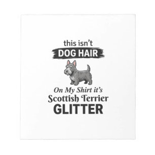Bloc-note Conception Scottish Terrier Pailleté Amateur de Ch