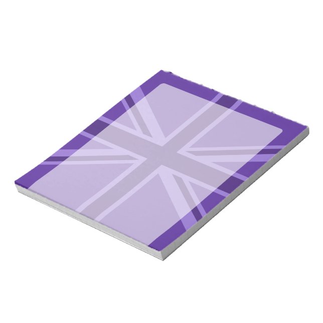 Bloc-note Conception Union Jack violette (Tourné)