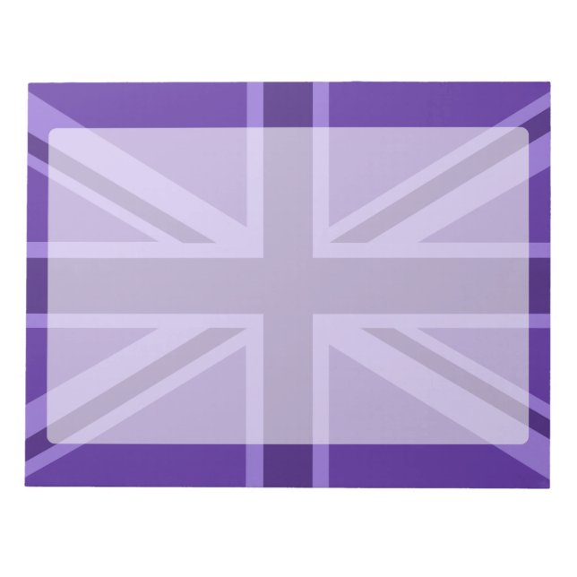 Bloc-note Conception Union Jack violette (Devant)