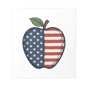 Bloc-note Conception vectorielle de gravure vintage de pomme