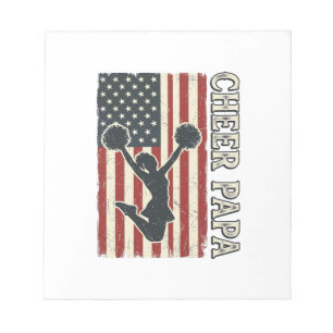 Bloc-note Conception vintage de cheer Papa USA Drapeau_1