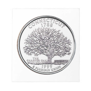 Bloc-note Connecticut State Quarter